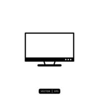 Monitor Icon Vector - Sign or Symbol