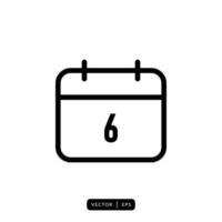 Calendar Icon Vector - Sign or Symbol