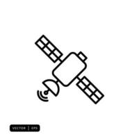 vector de icono de satélite - signo o símbolo