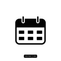 Calendar Icon Vector - Sign or Symbol