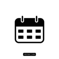 vector de icono de calendario - signo o símbolo