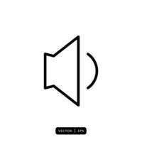 Speaker Icon Vector - Sign or Symbol
