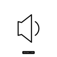 Speaker Icon Vector - Sign or Symbol