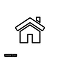 Home Icon Vector - Sign or Symbol