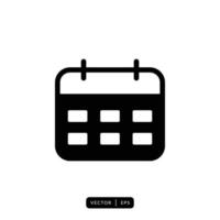 Calendar Icon Vector - Sign or Symbol