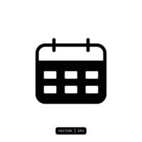 Calendar Icon Vector - Sign or Symbol