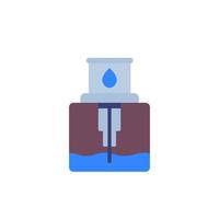 water borehole vector icon on white