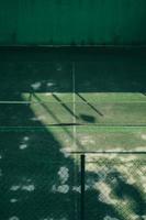 old abandoned tennis court photo