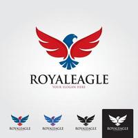 Minimal eagle logo template - vector