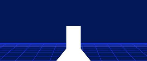 80s Retro Sci-Fi Background vector