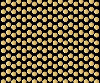 Gold polka dots pattern, colorful holiday background - vector abstract background