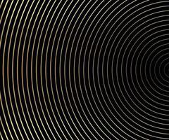 Gold luxurious circle pattern with golden wave lines over. Abstract background, vector illustration