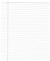Blank white worksheet exercise book, Squared paper, hand drawn design, Vector EPS 10 illustration