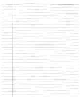 Cuaderno de ejercicios de hoja de cálculo en blanco, papel cuadriculado, diseño dibujado a mano, ilustración vectorial eps 10 vector