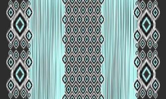 Geometric ethnic oriental ikat pattern traditional Design for background,carpet,wallpaper,clothing,wrapping,Batik,fabric,Vector illustration.embroidery style. vector