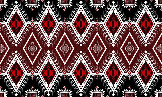 Geometric ethnic pattern.carpet,wallpaper,clothing,wrapping,batik,fabric,Vector illustration embroidery style.