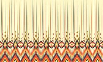 Geometric ethnic ikat pattern Oriental traditional Design for background. vector