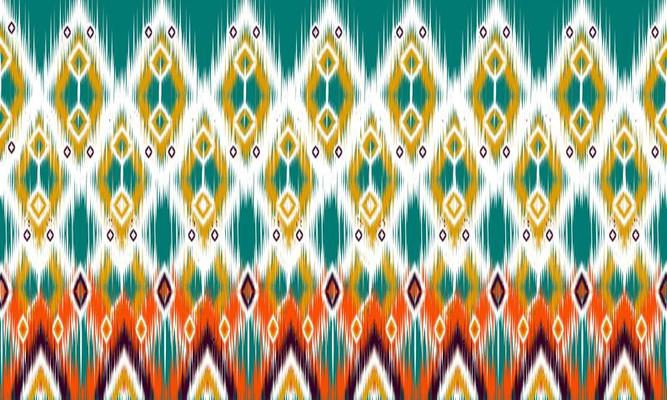 Ikat geometric folklore ornament with diamonds.Design forbackground,carpet,wallpaper,clothing,wrapping,Batik, fabric, Vector illustration.embroidery style.