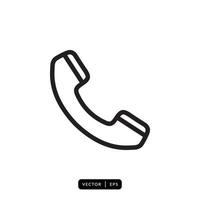 Telephone Icon vector - Sign or Symbol