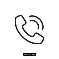 Telephone Icon vector - Sign or Symbol