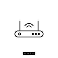 Router Icon Vector - Sign or Symbol