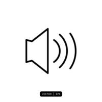 Speaker Icon Vector - Sign or Symbol