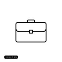 Briefcase Icon Vector - Sign or Symbol
