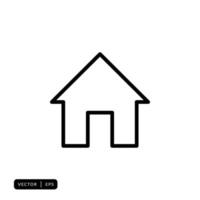 Home Icon Vector - Sign or Symbol