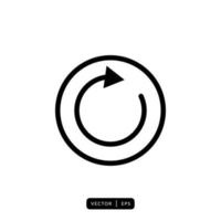 Refresh Icon Vector - Sign or Symbol