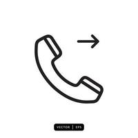 Telephone Icon vector - Sign or Symbol