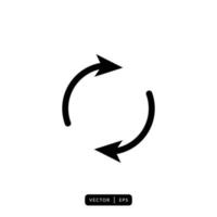 Refresh Icon Vector - Sign or Symbol