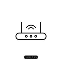 Router Icon Vector - Sign or Symbol