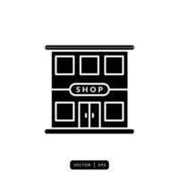 Shop Icon Vector - Sign or Symbol