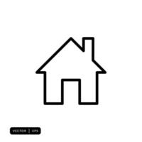 Home Icon Vector - Sign or Symbol