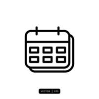 vector de icono de calendario - signo o símbolo