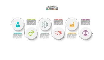 Presentation business infographic template vector
