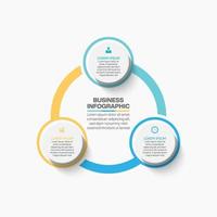 Presentation Business circle infographic template vector