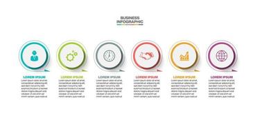 Presentation business infographic template vector