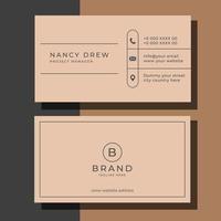 Modern Minimal Business Card vector