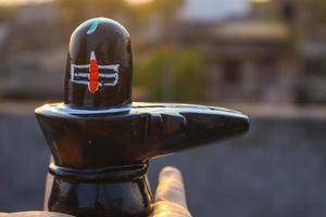 The shiv ling at evening photo