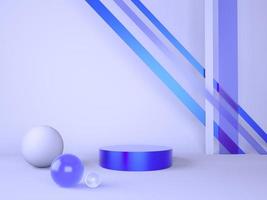 Product podium on pastel background 3d. Abstract minimal geometry concept. Studio stand platform theme. Exhibition and business marketing presentation stage. photo