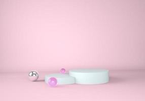 3d abstract background, mock up scene geometry shape podium for product display. photo