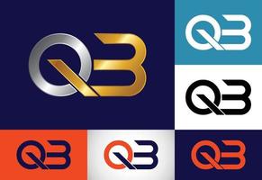 Initial Monogram Letter Q B Logo Design Vector Template. QB Letter Logo Design