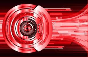 eye cyber circuit future technology concept background vector