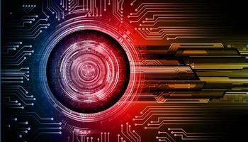 eye cyber circuit future technology concept background vector