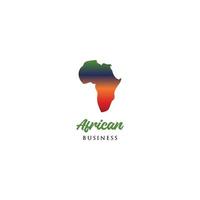 inspiración para el diseño del logotipo del mapa de África vector