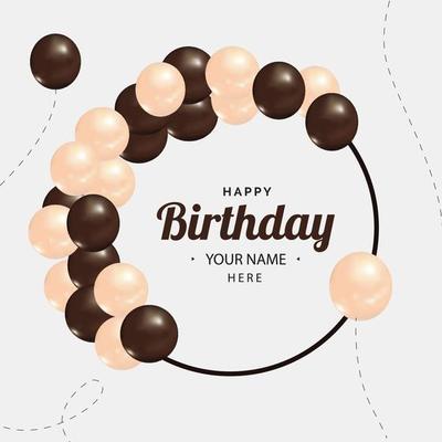 HAPPY BIRTHDAY SOCIAL MEDIA DESIGN FREE VECTOR