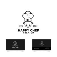 chef hat cooking logo design vector