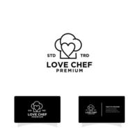 chef hat cooking logo design vector