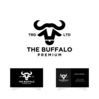 abstract buffalo logo design illustration vector